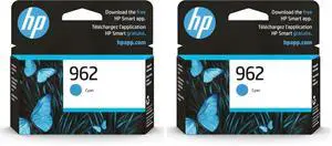 962 Cyan Ink Cartridge | Works with OfficeJet 9010,Pro 9010,9020 | Eligible for Instant Ink 3HZ96AN,(Pack of 2) 962 Cyan Ink Cartridge | Works with OfficeJet 9010,Pro 9010,9020 | Eligible for Instant Ink 3HZ96AN,(Pack of 2)