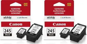 PG-245 Genuine Black Ink Cartridge, Compatible with iP2820, MG2420/2924/2920/3020/2522/2525, MX492, TS3120/302/302a/202/202a/4520/3320 (Pack of 2) PG-245 Genuine Black Ink Cartridge, Compatible with iP2820, MG2420/2924/2920/3020/2522/2525, MX492, TS3120/302/302a/202/202a/4520/3320 (Pack of 2)