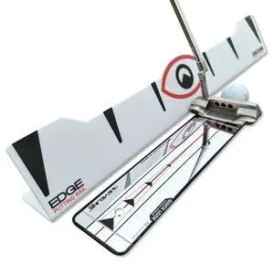 Quick Look Mirror and 70 Degree Edge Putting Rail Compact Golf Training Aid for Putting Stroke with Slight Arc Use on Indoor Greens or Outdoors Quick Look Mirror and 70 Degree Edge Putting Rail Compact Golf Training Aid for Putting Stroke with Slight Arc Use on Indoor Greens or Outdoors