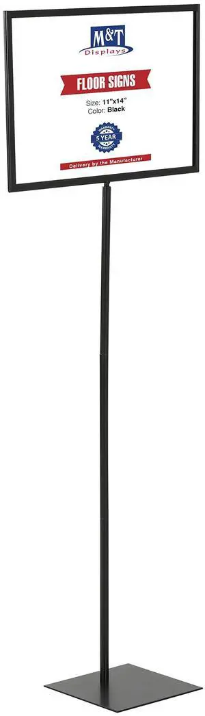 Floor Standing Sign Holder 11x14 Inches Black Landscape Double Sided Menu Poster Display Flat Base For Restaurant Cafe Hotel School Hospital Floor Standing Sign Holder 11x14 Inches Black Landscape Double Sided Menu Poster Display Flat Base For Restaurant Cafe Hotel School Hospital