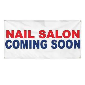 Vinyl Banner Multiple Sizes Nail Salon Coming Soon Red Blue Business Outdoor Weatherproof Industrial Yard Signs 6 Grommets 36x72Inches Vinyl Banner Multiple Sizes Nail Salon Coming Soon Red Blue Business Outdoor Weatherproof Industrial Yard Signs 6 Grommets 36x72Inches