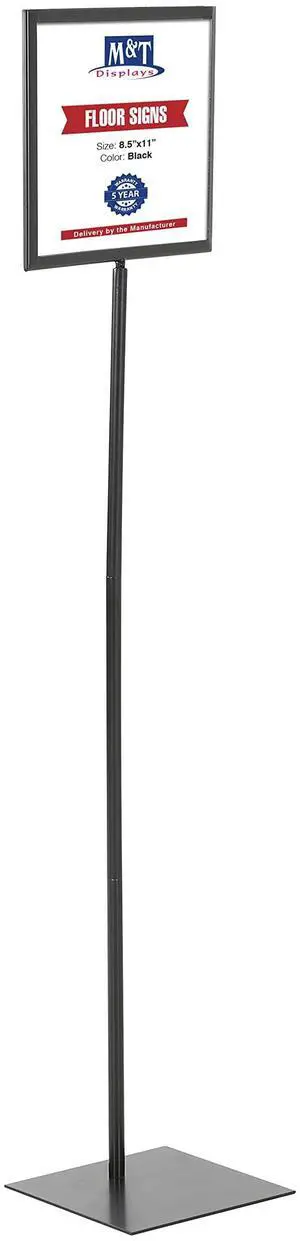 Floor Standing Sign Holder 8.5x11 Inches Black Landscape Double Sided Menu Poster Display Flat Base For Restaurant Cafe Hotel School Hospital Floor Standing Sign Holder 8.5x11 Inches Black Landscape Double Sided Menu Poster Display Flat Base For Restaurant Cafe Hotel School Hospital