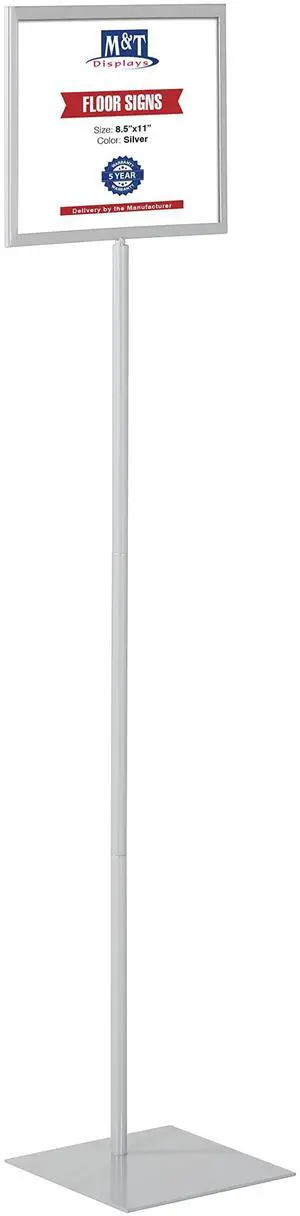Floor Standing Sign Holder 8.5x11 Inches Gray Landscape Double Sided Menu Poster Display Flat Base For Restaurant Cafe Hotel School Hospital Floor Standing Sign Holder 8.5x11 Inches Gray Landscape Double Sided Menu Poster Display Flat Base For Restaurant Cafe Hotel School Hospital