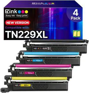 TN229XL MFC-L3780CDW Toner for Brother TN229XL Toner Cartridges | TN-229XL TN229 XL to use with MFC-L3780CDW HL-L3280CDW HL-L3220CDW MFC-L3720CDW MFC-L3765CDW HL-L3295CDW Printer (4 Pack) TN229XL MFC-L3780CDW Toner for Brother TN229XL Toner Cartridges | TN-229XL TN229 XL to use with MFC-L3780CDW HL-L3280CDW HL-L3220CDW MFC-L3720CDW MFC-L3765CDW HL-L3295CDW Printer (4 Pack)