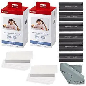Kp 108in 4x6 Ink and Paper Set, 216 Sheets (3 Items) | Each Set Includes 3 Dye-Sublimation Ink Cassettes, Includes 1 Microfiber Cloth, (2 Pack), (216 Sheets) Kp 108in 4x6 Ink and Paper Set, 216 Sheets (3 Items) | Each Set Includes 3 Dye-Sublimation Ink Cassettes, Includes 1 Microfiber Cloth, (2 Pack), (216 Sheets)