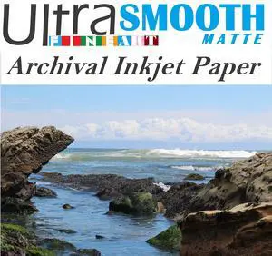 Smooth Matte FineArt 100% Cotton Rag Archival 265 gsm 15mil Inkjet Paper 13 x 19/50 Sheet Box Smooth Matte FineArt 100% Cotton Rag Archival 265 gsm 15mil Inkjet Paper 13 x 19/50 Sheet Box