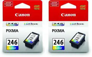 CL-246 Genuine Color Ink Cartridge, Compatible with iP2820, MG2420/2924/2920/3020/2522/2525, MX492, TS3120/302/302a/202/202a/4520/3320 (Pack of 2) CL-246 Genuine Color Ink Cartridge, Compatible with iP2820, MG2420/2924/2920/3020/2522/2525, MX492, TS3120/302/302a/202/202a/4520/3320 (Pack of 2)