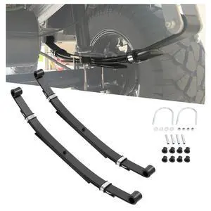 Rear Leaf Springs Compatible With Club Car DS Golf Cart 1981-Up Heavy Duty 3 Leafs with Bushings and Sleeves/Set of 2 Rear Leaf Springs Compatible With Club Car DS Golf Cart 1981-Up Heavy Duty 3 Leafs with Bushings and Sleeves/Set of 2