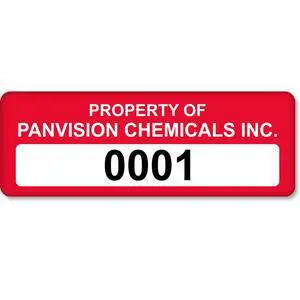 Custom Asset Labels with Sequential Numbering | 0.625" x 1.75" Vinyl Tags with Heavy Adhesive, Pack of 100, Made in USA Custom Asset Labels with Sequential Numbering | 0.625" x 1.75" Vinyl Tags with Heavy Adhesive, Pack of 100, Made in USA