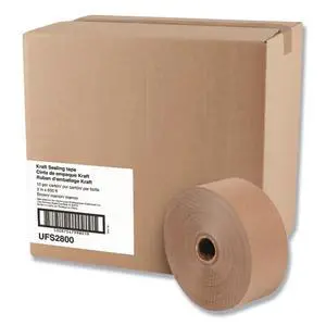 eral Supply Gummed Kraft Sealing Tape, 3" Core, 3" X 600 Ft, Brown, 10/Carton eral Supply Gummed Kraft Sealing Tape, 3" Core, 3" X 600 Ft, Brown, 10/Carton