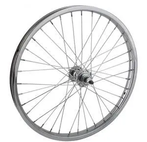 Wheel Master Rear Bicycle Wheel 20 x 1.75, 36H, Steel, Bolt On, Chrome, BMX 1spd Freewheel Wheel Master Rear Bicycle Wheel 20 x 1.75, 36H, Steel, Bolt On, Chrome, BMX 1spd Freewheel