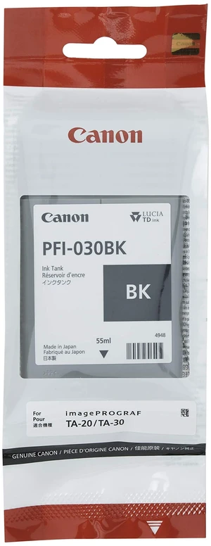 Black Ink 55ml (PFI-030BK) for imagePROGRAF TA-20 and TA-30 Black Ink 55ml (PFI-030BK) for imagePROGRAF TA-20 and TA-30