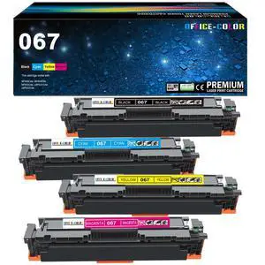 Compatible with Canon 067 Toner Cartridges Set Replacement for Canon Color imageCLASS MF656Cdw,MF654Cdw,MF650C MF652Cw,LBP633Cdw,MF653Cdw,LBP632Cdw Printer Ink (Black,Cyan,Magenta,Yellow) Compatible with Canon 067 Toner Cartridges Set Replacement for Canon Color imageCLASS MF656Cdw,MF654Cdw,MF650C MF652Cw,LBP633Cdw,MF653Cdw,LBP632Cdw Printer Ink (Black,Cyan,Magenta,Yellow)