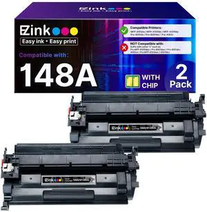 148A Toner Cartridge 4001n 4101fdw (with Chip) Replacement for HP 148A Toner Cartridge W1480A 148X W1480X to Use with HP LaserJet Pro 4001n 4101fdw 4001dn 4001dw 4101fdn 4101dw Printer(2Pack) 148A Toner Cartridge 4001n 4101fdw (with Chip) Replacement for HP 148A Toner Cartridge W1480A 148X W1480X to Use with HP LaserJet Pro 4001n 4101fdw 4001dn 4001dw 4101fdn 4101dw Printer(2Pack)