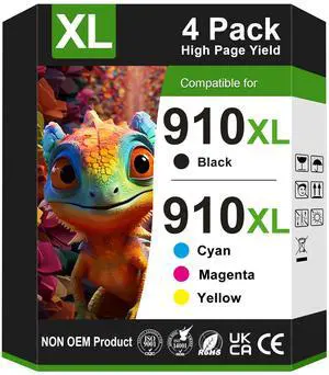 910XL 910 Ink Cartridge Replacement for HP 910XL Ink Cartridges Combo Pack for HP910 HP910XL Ink 4-Pack Work with OfficeJet Pro 8010e 8015e 8020e 8025e 8028e 8035e 8015 8020 8030 8035 Printer 910XL 910 Ink Cartridge Replacement for HP 910XL Ink Cartridges Combo Pack for HP910 HP910XL Ink 4-Pack Work with OfficeJet Pro 8010e 8015e 8020e 8025e 8028e 8035e 8015 8020 8030 8035 Printer
