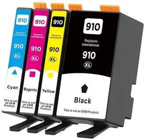 910XL Ink Cartridges Combo Pack for HP OfficeJet Pro 8020 8025(4 Pack) 910XL Ink Cartridges Combo Pack for HP OfficeJet Pro 8020 8025(4 Pack)