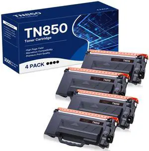 Compatible Toner Cartridge Replacement for Brother TN850 TN-850 TN820 TN-820 Work with HL-L6200DW HL-L5200DW MFC-L5850DW MFC-L6800DW DCP-L5600DN Printer (Black,4-Pack) Compatible Toner Cartridge Replacement for Brother TN850 TN-850 TN820 TN-820 Work with HL-L6200DW HL-L5200DW MFC-L5850DW MFC-L6800DW DCP-L5600DN Printer (Black,4-Pack)
