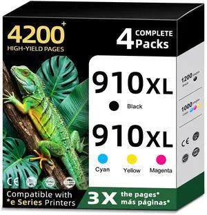 910XL Ink Cartridges Combo Pack Replacement for HP 910 XL HP910 HP910XL Use for HP Officejet Pro 8015e 8025e 8028e 8010 8025 8020 8020e 8022e 8035 8035e printer Black Color Cyan Magenta Yellow(4-Pack) 910XL Ink Cartridges Combo Pack Replacement for HP 910 XL HP910 HP910XL Use for HP Officejet Pro 8015e 8025e 8028e 8010 8025 8020 8020e 8022e 8035 8035e printer Black Color Cyan Magenta Yellow(4-Pack)
