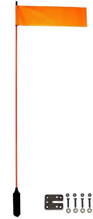 VISIFlag with MightyMount | 52" Safety Flag for Kayak Visibility | Includes Mounting Hardware | GearTrac & Rod Holder Compatible | CSPAI Compliant Vinyl | Made in USA VISIFlag with MightyMount | 52" Safety Flag for Kayak Visibility | Includes Mounting Hardware | GearTrac & Rod Holder Compatible | CSPAI Compliant Vinyl | Made in USA