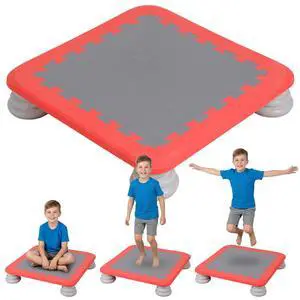 Mini Trampoline for Kids, 25 Inch Indoor Sensory Balance Trampoline with Non Slip Base, EVA Cushion Rebounder Jumping Board Compact Bounce Platform for 3-12 Boys & Girls Mini Trampoline for Kids, 25 Inch Indoor Sensory Balance Trampoline with Non Slip Base, EVA Cushion Rebounder Jumping Board Compact Bounce Platform for 3-12 Boys & Girls