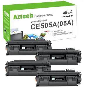 05A CE505A Toner Cartridge Black for HP P2035 P2055dn P2030 Printer 4 Pack | Compatible for HP LaserJet P2035 P2035N P2055DN 2055DN 2035N P2050 P2030 P2055D P2055X 2055D 2055X Printer Ink 05A CE505A Toner Cartridge Black for HP P2035 P2055dn P2030 Printer 4 Pack | Compatible for HP LaserJet P2035 P2035N P2055DN 2055DN 2035N P2050 P2030 P2055D P2055X 2055D 2055X Printer Ink