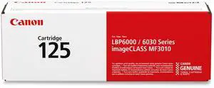 Genuine 125 Black Toner Cartridge Compatible with MF3010, MF3010 VP, LBP6000, LBP6030w Genuine 125 Black Toner Cartridge Compatible with MF3010, MF3010 VP, LBP6000, LBP6030w