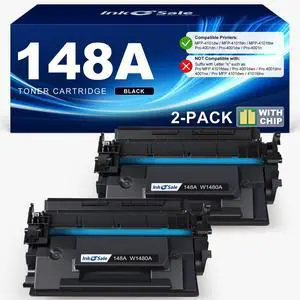 148A Toner Cartridge Black 4001n 4101fdw (with Chip) | Compatible for HP 148 148X W1480A W1480X Use with Pro MFP 4101fdw 4101fdn 4001dw 4001dn 4001n Printer (2 Pack) 148A Toner Cartridge Black 4001n 4101fdw (with Chip) | Compatible for HP 148 148X W1480A W1480X Use with Pro MFP 4101fdw 4101fdn 4001dw 4001dn 4001n Printer (2 Pack)