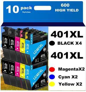 LC401XL Ink Cartridges for Brother Printer Compatible for Brother LC401 Ink Cartridges for Brother MFC-J1010DW MFC-J1012DW MFC-J1170DW Printer 10 Pack (4 Black, 2 Cyan, 2 Magenta, 2 Yellow) LC401XL Ink Cartridges for Brother Printer Compatible for Brother LC401 Ink Cartridges for Brother MFC-J1010DW MFC-J1012DW MFC-J1170DW Printer 10 Pack (4 Black, 2 Cyan, 2 Magenta, 2 Yellow)