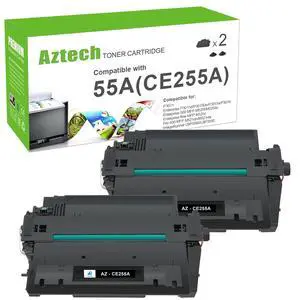 CE255A 55A Black Toner Cartridge for HP 55X CE255X P3015 M521dn 2 Pack | Compatible for HP 55A CE255A LaserJet P3015 for P3011 P3015d P3015x P3015dn P3016 Pro 500 MFP M521dn M521dw M521 Printer CE255A 55A Black Toner Cartridge for HP 55X CE255X P3015 M521dn 2 Pack | Compatible for HP 55A CE255A LaserJet P3015 for P3011 P3015d P3015x P3015dn P3016 Pro 500 MFP M521dn M521dw M521 Printer