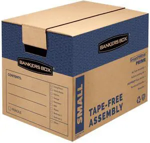 10-Pack Small Prime HD Moving Boxes with Reinforced Handles | Upgrade moving day with Prime boxes featuring attached lids, strong handles, and fast setup 10-Pack Small Prime HD Moving Boxes with Reinforced Handles | Upgrade moving day with Prime boxes featuring attached lids, strong handles, and fast setup