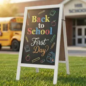 A Frame Chalkboard Signs, 40"x20" Extra Large Chalk Board, White | Double-sided, Large Writing Area, Foldable Design, Lightweight Easy to Move and Set Up, Great for Bar Wedding and School A Frame Chalkboard Signs, 40"x20" Extra Large Chalk Board, White | Double-sided, Large Writing Area, Foldable Design, Lightweight Easy to Move and Set Up, Great for Bar Wedding and School