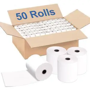 (50 Rolls) 3" x 165' Kitchen Register Rolls,1 Ply Bond Printer Receipt Paper POS Cash Register Paper (Non Thermal Kitchen Printer Paper) for TMU200 SRP275 from (50 Rolls) 3" x 165' Kitchen Register Rolls,1 Ply Bond Printer Receipt Paper POS Cash Register Paper (Non Thermal Kitchen Printer Paper) for TMU200 SRP275 from