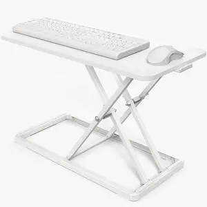 Single Top 24 inch Scissors Lift Keyboard and Mouse Riser, Height Adjustable Laptop Desk, For Ergonomic Sit Stand Workstations, White, DESK-V024AW Single Top 24 inch Scissors Lift Keyboard and Mouse Riser, Height Adjustable Laptop Desk, For Ergonomic Sit Stand Workstations, White, DESK-V024AW