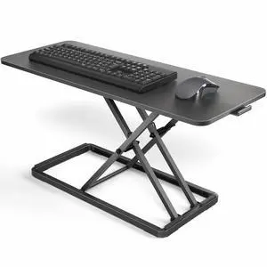 Single Top 30 inch Scissors Lift Keyboard and Mouse Riser, Height Adjustable Laptop Desk, For Ergonomic Sit Stand Workstations, Black, DESK-V030A Single Top 30 inch Scissors Lift Keyboard and Mouse Riser, Height Adjustable Laptop Desk, For Ergonomic Sit Stand Workstations, Black, DESK-V030A