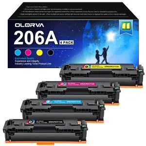 206A Compatible wiht HP 206A Toner Cartridge 4 Pack MFP M283fdw | Replacement for HP 206A 206X Compatible with HP Color LaserJet Pro MFP M283fdw M283cdw M255dw Color Pro M283 M255 Series 206A Compatible wiht HP 206A Toner Cartridge 4 Pack MFP M283fdw | Replacement for HP 206A 206X Compatible with HP Color LaserJet Pro MFP M283fdw M283cdw M255dw Color Pro M283 M255 Series