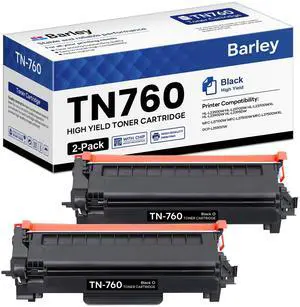 TN760 TN-760 Toner Cartridge Compatible TN760 High Yield Black Toner Cartridge Replacement for Brother TN760 TN-760 MFC-L2710DW MFC-L2750DW DCP-L2550DW Toner Printer (2-Pack) TN760 TN-760 Toner Cartridge Compatible TN760 High Yield Black Toner Cartridge Replacement for Brother TN760 TN-760 MFC-L2710DW MFC-L2750DW DCP-L2550DW Toner Printer (2-Pack)