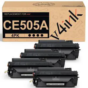 CE505A Toner Compatible for HP 05A Toner Cartridge 4-Pack Black Ink | Replacement for P2035 P2035N P2055DN P2055 P2055D P2055X P2030 M401A M401N M401D M401DN M401DNE M401DW M425DN M425DW Printer CE505A Toner Compatible for HP 05A Toner Cartridge 4-Pack Black Ink | Replacement for P2035 P2035N P2055DN P2055 P2055D P2055X P2030 M401A M401N M401D M401DN M401DNE M401DW M425DN M425DW Printer