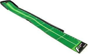 F4 Multi-Break Putting Green Putting Mat with Slope, Auto Ball Return Track, and Alignment Guides for Indoor/Outdoor Practice, Training, and Games F4 Multi-Break Putting Green Putting Mat with Slope, Auto Ball Return Track, and Alignment Guides for Indoor/Outdoor Practice, Training, and Games