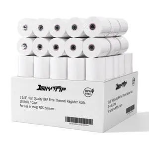 (50 Pack)3 1/8 x 230 Thermal Paper Receipt Rolls, 55 GSM Premium Quality, BPA Free Thermal Receipt Paper 3 1/8 x 230 Rolls Compatible with Most POS Systems, Cash Registers (50 Pack)3 1/8 x 230 Thermal Paper Receipt Rolls, 55 GSM Premium Quality, BPA Free Thermal Receipt Paper 3 1/8 x 230 Rolls Compatible with Most POS Systems, Cash Registers