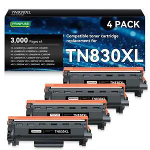 TN830XL 830XL Toner Cartridge Compatible Replacements for Brother TN830 TN830XL Toner Cartridge Work with Brother Printer HL-L2405W HL-L2460DW DCP-L2640DW MFC-L2820DW MFC-L2900DW,4 Black TN830XL 830XL Toner Cartridge Compatible Replacements for Brother TN830 TN830XL Toner Cartridge Work with Brother Printer HL-L2405W HL-L2460DW DCP-L2640DW MFC-L2820DW MFC-L2900DW,4 Black