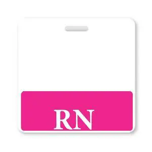 Bulk 25 Pack - Pink RN Badge Buddy - Horizontal- Heavy Duty Spill Proof & Tear Resistant Cards - Double Sided- Quick Role Identifier ID Buddies for Registered Nurse - Printed in USA by Bulk 25 Pack - Pink RN Badge Buddy - Horizontal- Heavy Duty Spill Proof & Tear Resistant Cards - Double Sided- Quick Role Identifier ID Buddies for Registered Nurse - Printed in USA by