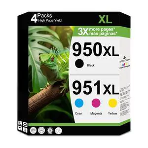 950XL 951XL Ink Cartridges Compatible Replacement for HP 950 951 XL Combo Fit for OfficeJet Pro 8600 8610 8615 8620 8625 8630 8640 8660 8100 8110 251DW 276DW Printers (Black, Cyan, Magenta, Yellow) 950XL 951XL Ink Cartridges Compatible Replacement for HP 950 951 XL Combo Fit for OfficeJet Pro 8600 8610 8615 8620 8625 8630 8640 8660 8100 8110 251DW 276DW Printers (Black, Cyan, Magenta, Yellow)