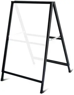 A Frame Sign Sandwich Board 24x36 Inch, Portable Frame No Assembly Required, Ready to Use, Heavy Duty Slide-in Folding Frames Outdoor Sign Holder for Businesses (Only frame) A Frame Sign Sandwich Board 24x36 Inch, Portable Frame No Assembly Required, Ready to Use, Heavy Duty Slide-in Folding Frames Outdoor Sign Holder for Businesses (Only frame)