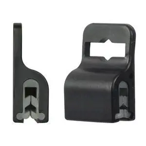 Bulk 100 Pack - Black Gripper Card Holder Clamps for Standard Thickness ID Badge, Smart Card, CAC, Chip or Swipe Card, Secure and Strong Hold by Bulk 100 Pack - Black Gripper Card Holder Clamps for Standard Thickness ID Badge, Smart Card, CAC, Chip or Swipe Card, Secure and Strong Hold by
