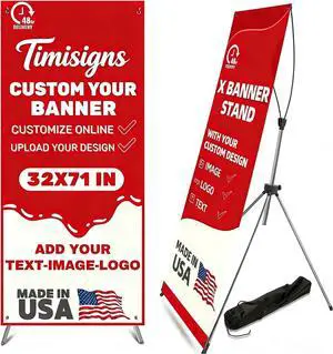 Custom X Banner Stand 32"x71",Portable Retractable Banner with Travel Bag for Advertising,Party,Graduation, Celebration,Exhibition,Outdoor & Indoor Display (Only Stand 2Pack) Custom X Banner Stand 32"x71",Portable Retractable Banner with Travel Bag for Advertising,Party,Graduation, Celebration,Exhibition,Outdoor & Indoor Display (Only Stand 2Pack)