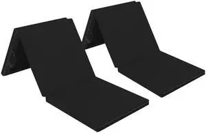 6' Folding Tri-fold Gymnastics Gym Exercise Aerobics Mat, 6ft x 2ft x 2in PU Leather Tumbling Mats with Hook & Loop Fastener for Stretching Yoga Cheerleading Martial Arts 6' Folding Tri-fold Gymnastics Gym Exercise Aerobics Mat, 6ft x 2ft x 2in PU Leather Tumbling Mats with Hook & Loop Fastener for Stretching Yoga Cheerleading Martial Arts