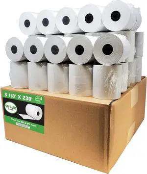Phenol Free Thermal Paper 3 1/8" x 230' ft (Also BPA & BPS Free - 50 Rolls) Climate Friendly Receipt Rolls fits all Clover POS Cash Register Printers SCP700 TSP100 from Phenol Free Thermal Paper 3 1/8" x 230' ft (Also BPA & BPS Free - 50 Rolls) Climate Friendly Receipt Rolls fits all Clover POS Cash Register Printers SCP700 TSP100 from