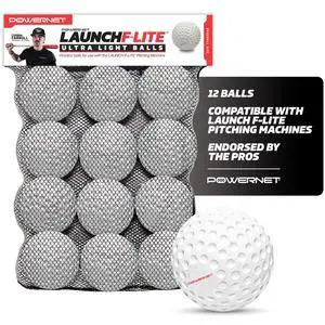 Launch F-lite Softball & Baseball Pitching Machine, Dimpled Practice Balls, Bucket of Baseballs, Coaching Bucket Bundle for Pitching Machine, Baseball Training Equipment Launch F-lite Softball & Baseball Pitching Machine, Dimpled Practice Balls, Bucket of Baseballs, Coaching Bucket Bundle for Pitching Machine, Baseball Training Equipment