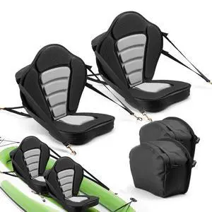 Kayak Seat, Universal Paddle Board Seat with Adjustable Back Support, Multiple Thickness Options (0.5 to 2.6), Soft Padded Cushion & Storage Bag for SUP, Canoe, Fishing Boat, Inflatable Kayak Kayak Seat, Universal Paddle Board Seat with Adjustable Back Support, Multiple Thickness Options (0.5 to 2.6), Soft Padded Cushion & Storage Bag for SUP, Canoe, Fishing Boat, Inflatable Kayak