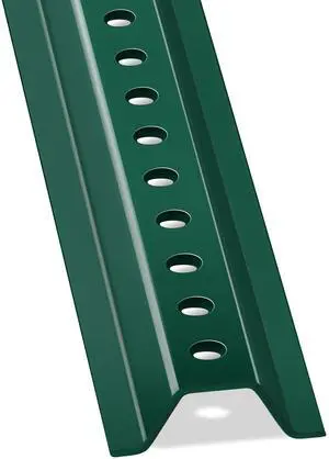 U Channel Sign Post, 8 Ft. Green Baked Enamel Steel, 1.1 lbs per Foot, Medium Weight with Pre Drilled Holes for Easy Mounting, Heavy Duty Metal Sign Mounting Pole (Pack of 1) U Channel Sign Post, 8 Ft. Green Baked Enamel Steel, 1.1 lbs per Foot, Medium Weight with Pre Drilled Holes for Easy Mounting, Heavy Duty Metal Sign Mounting Pole (Pack of 1)